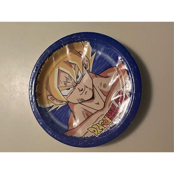 Vintage Y2K Dragonball Z 7” Dessert Party Paper Plates Design Wear Pack of 8 - Picture 4 of 6